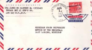 United States A.P.O.'s 8c Airliner Over Capitol 1963 Army & Air Force Postal ...