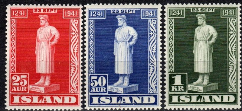 Iceland #237-9 MNH  CV $8.50 (X1158)