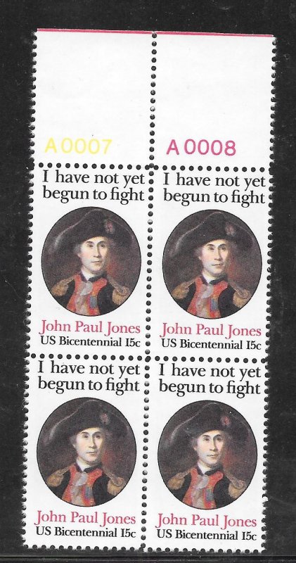 #1789 MNH Plate Block of 4