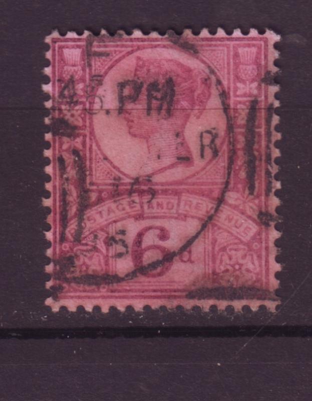 J19730 Jlstamps 1887-92 great britain used #119 queen