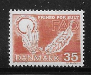 Denmark 406 Freedom From Hunger single MNH