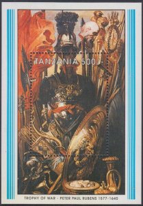TANZANIA Sc # 700 CPL MNH SOUVENIR SHEET - PETER PAUL RUBENS - 350th DEATH ANN