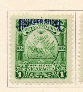 Nicaragua 1892 Early Issue Fine Mint Hinged Optd Franqueo Official 1c. 155298