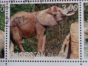 Tajikistan  Stamp:2010-Beautiful Elephants CTO Stamp sheet