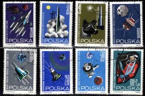 Poland Scott 1291-1297, B108 Used CTO Space  set