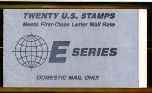 US  2282a (BK157)  Earth E  25c - Folded Booklet of 20 - MNH - 1988