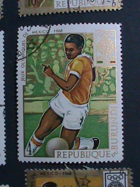 ​BURUNDI STAMP 1968- SC#260- 19TH-OLYMPIC GAMES MEXICO CITY CTO SET-EST.$8 VF