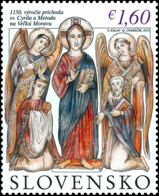 stamps Slovakia 2020. - 1150th anniversary of the arrival of Saints Cyril and Me