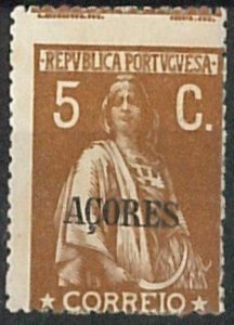 60875 - Azores Azores - STAMPS: MINT stamp with PERFORATION ERROR - NICE!-