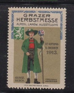 Austrian Advertising Stamp - 1913 Autumn Festival Graz