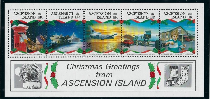 Ascension 574a MNH 1993 Christmas S/S
