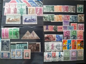 Lot old Spain 1920-1973 used/unused