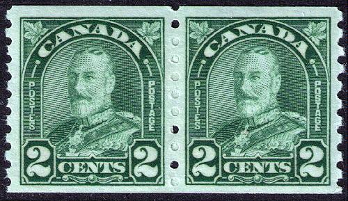 Canada # 180  Mint VF  NH  pair Cat $ 32