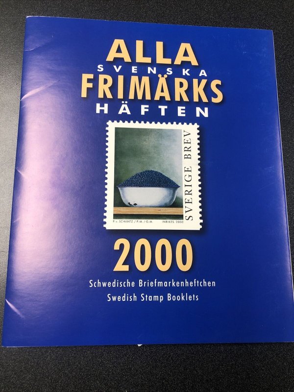 SWEDEN 2000 OFFICIAL BOOKLET YEAR SET Unused Mint Never Hinged. 