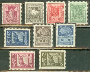 FT: Italy Rhodes 15-23 mint CV $458.50