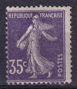 FRANCE 1906, SOWER 30c Violet No Ground M-F-VF-NH # 175b, Yvert # 136