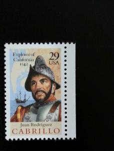 1992 29c Juan Rodriguez Cabrillo, California Scott 2704 Mint F/VF NH