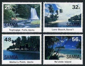 Samoa 620-623, MNH. Michel 536-539. Landscapes 1984. Togitigiga Falls.