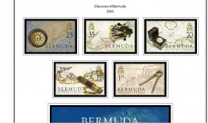 COLOR PRINTED BERMUDA 2000-2020 STAMP ALBUM PAGES (55 illustrated pages)