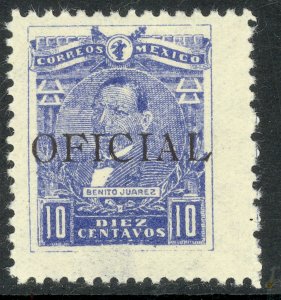 MEXICO 1915-16 10c Benito Juarez Official  Sc O97 MHR