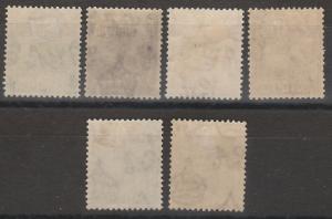 ANTIGUA 1921 KGV BADGE RANGE TO 21/2D