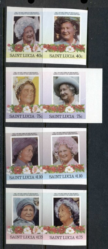 St Lucia 1985 LOW Queen Mother IMPERF MUH