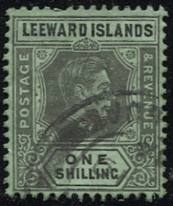 LEEWARD ISLANDS  1912 Sc 111  1sh GVI, Used VF