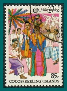 Cocos 1984 Malay Culture 1, 85c used  #110,SG110