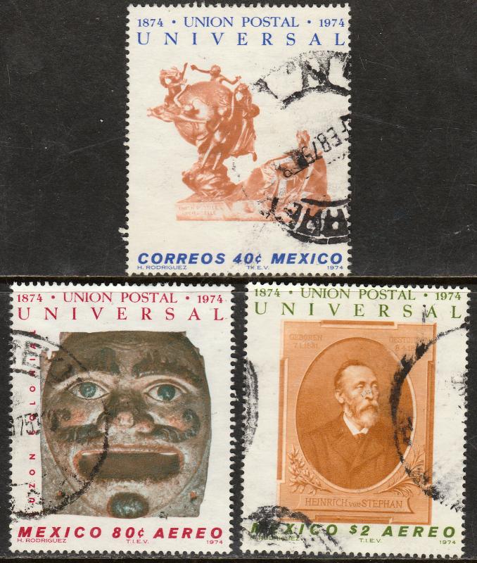MEXICO 1070, C437-C438 Centenary of the Universal Postal Union Used (600)