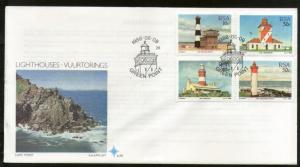 South Africa 1988 Lighthouses Architecture Sea Shore Building Sc 714-7 FDC # ...