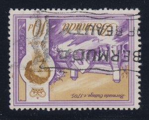 Bermuda, SG 197w, used Watermark Crown to Right of CA variety