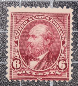 Scott 271 - 6 Cents Garfield - Unused - MNH - SCV - $325.00