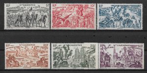 New Caledonia 1946, Chad to Rhine Issue, Scott # C15-C20, VF-XF MNH** (RMD-5)