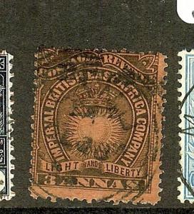 BRITISH EAST AFRICA  (P2205B)  SUN 3A SG37 LAMU SON CDS VFU