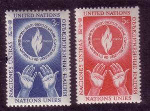 UN Sc# 21 / 22 Human Rights MNH set C