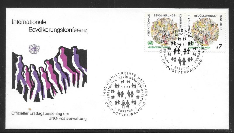 UN Vienna  39-40 Population Conference FDC Geneva Cachet