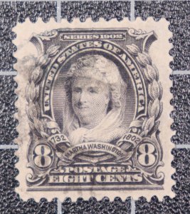 Scott 306 - 8 Cents M Washington - Used - Nice Stamp - SCV - $3.25 