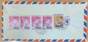 MYANMAR 4 1990/1991 COMMERCIAL COVERS TO HONG KONG.CAT £67