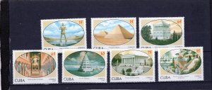 CUBA 1997 SEVEN WONDERS OF THE WORLD SET OF 7 STAMPS MNH