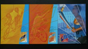 paralympic games Sydney 2000 set of 6 maximum card Australia 85052