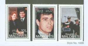 Maldive Islands #1181-1183 Mint (NH) Single (Complete Set)