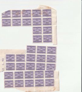 Poste Italiane Libya occupation 3 x blocks plus a pair, 39 in total