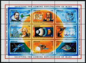 Grenada 1999-2005 MNH Exploration of Mars, Space, Flags