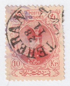 Persia Middle East Stamp Scott#360 Used Hinged 10kr Red Post Mark