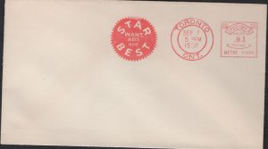 1935 Toronto SPECIMEN “Star Want Ads are best”, 3c denomination, unmailed...