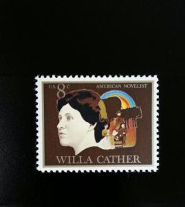 1972 8c Willa Cather, American Novelist Scott 1487 Mint F/VF NH