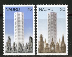 NAURU Scott 150-151 MH* 1977 Nauru House Melbourne set