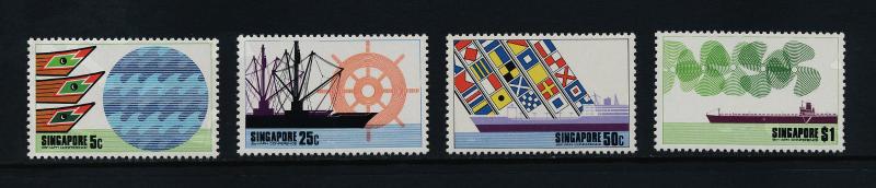 Singapore 225-8 MNH Ships, Flags, Ports & harbors