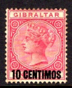 Gibraltar #23, gum slightly toned, CV $15.00