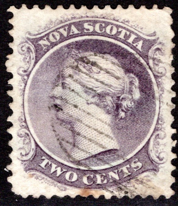 Scott 9, Nova Scotia, Used, VF/XF, 2c cent, Canada